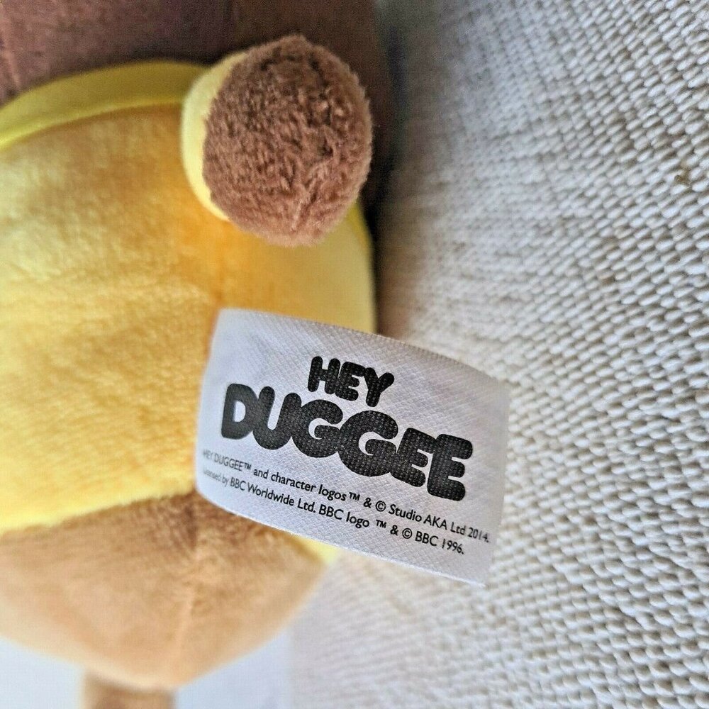 Hey Duggie 2014 Stuffed Plush Toy Doll Puppy Dog Kids BBC 7” Stuffed Animal - Picture 3 of 5